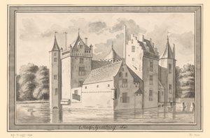 Vista del castillo Assumburg cerca de Heemskerk, 1640 