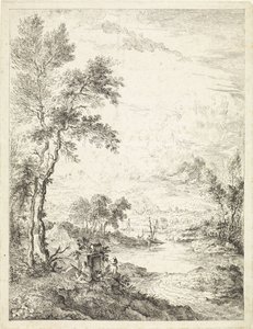 paisaje con un rio de Hendrik Tavenier