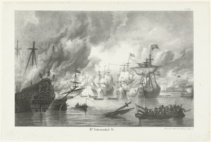 El viaje a Chatham, 1667 de Hendrik Vettewinkel