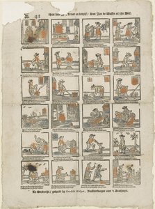 Aquí tienes tu vida y tu negocio / Van Jan de Wasser y su esposa (título sobre objeto) de Hendrik Walpot