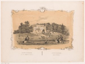 Vista de la finca de Sonsbeek
Sonsbeek (cerca de Arnhem) (título en el objeto)
Arnhem (título de la serie en el objeto) de Hendrik Wilhelmus Last (attributed to)