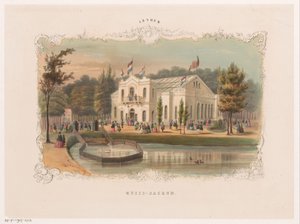 Vista de la sala de conciertos de Arnhem
Musis-sacrum (título en el objeto)
Arnhem (título de la serie en el objeto) de Hendrik Wilhelmus Last (attributed to)