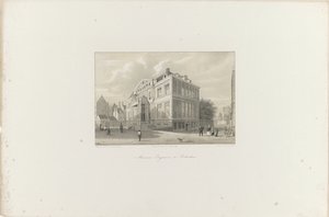 Vista del Museo Boijmans en Rotterdam, 1854 Museo Boijmans en Rotterdam (título sobre objeto) La Sociedad para la Promoción de Toonkunst, su Festival de Música y la ciudad de Rotterdam. memoria del año 1854 (título de serie sobre objeto)