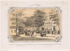 Vista de Rijzenburg
Vista desde Rijzenburg, cerca de Driebergen, a tres horas de Utrecht (título del objeto)
Utrecht y alrededores (título de la serie en el objeto) de Hendrik Wilhelmus Last