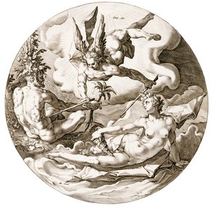 Día III, La Separación de las Aguas, de la serie Los Seis Días de la Creación, 1589