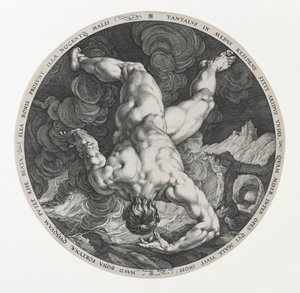 Tántalo, de los Cuatro Deshonrados de Hendrik and Cornelisz. van Haarlem Cornelis Goltzius