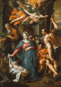 La adoración de los pastores de Hendrick de Clerck