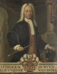 Retrato de Diederik van Durven, Gobernador General de las Indias Orientales Holandesas de Hendrik van den Bosch