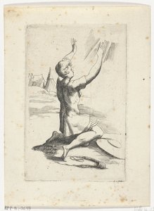Knielende David Libreto de varias figuritas diseñadas por Fran. parmensis et conservado en la Colección Arondelyna, 1638 (título de la serie)