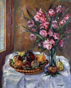 Adelfas y frutas; Lauriers Roses et Fruits