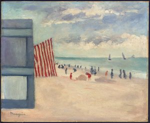 La playa de Touquet de Henri Charles Manguin