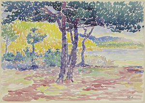 Orillas del mar (sur de Francia) (acuarela sobre papel) de Henri Edmond Cross
