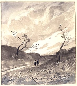 Paisaje en Las Landas de Henri-Joseph Harpignies