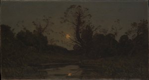 Salida de la luna de Henri-Joseph Harpignies
