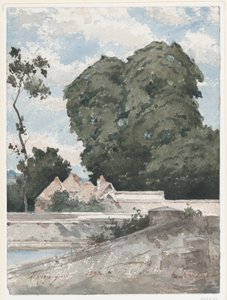 Vista desde las murallas de Chartres de Henri-Joseph Harpignies
