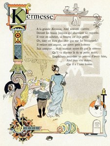 Ilustración para "Alfabeto de buenos ejemplos", c.1890 (grabado) de Henri (1858 1924) Gray