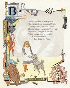 Ilustración para "Alfabeto de buenos ejemplos", c.1890 (grabado) de Henri (1858 1924) Gray
