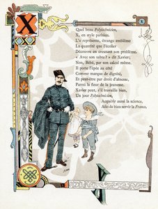 Ilustración para "Alfabeto de buenos ejemplos", c.1890 (grabado)