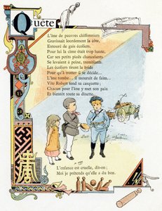 Ilustración para "Alfabeto de buenos ejemplos", c.1890 (grabado) de Henri (1858 1924) Gray