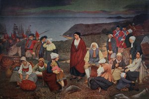 La expulsión de los acadianos en 1755 de Henri (after) Beau