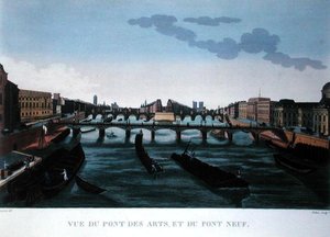 El Pont des Arts y el Pont Neuf, c.1815-20 de Henri (after) Courvoisier Voisin