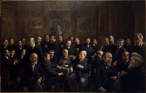 Retrato colectivo de los miembros de la Asociación de Periodistas Republicanos Franceses
