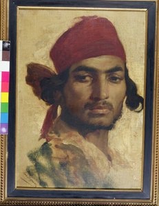 Gitano, estudio de cabeza de Henri Alexandre Georges Regnault