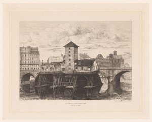 Vista del puente de Notre Dame
La Pompe du Pont Notre Dame (título en el objeto)
L