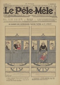 Del peligro de las expresiones hechas. Ilustración para Le Pele-Mele, 1902