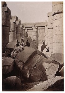 Ruinas de Karnak, hacia 1900 (foto)