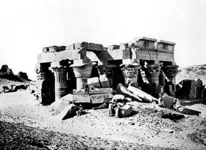 Templo de Ombos, Nubia, Egipto, 1887 de Georges Henri Bechard