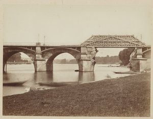 El puente de Saint Cloud tras la guerra franco-prusiana de Henri Bevan