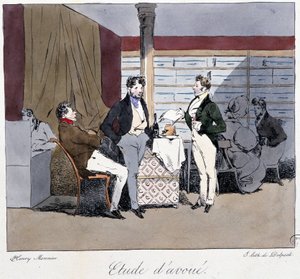 Estudio de abogado - en "Jadis et Aujourd