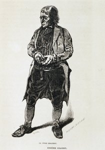 El padre Grandet - en “Eugenia Grandet” de Balzac, il. Henri Monnier, edición original de 1843 de Henri Bonaventure Monnier
