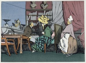 El jefe de división dando una audiencia - en "Administrative morals" por Henri Monnier de Henri Bonaventure Monnier