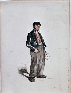 El comisionado (Factor) por Henri Monnier, c. 1850 de Henri Bonaventure Monnier