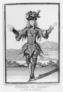 Hombre de calidad, vestido como bailarín