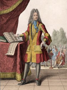 Retrato de Jean-Baptiste Lully (1632-1687) de Henri Bonnart