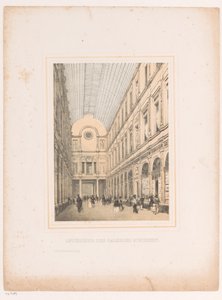 Interior de las Galerías Reales Saint-Hubert de Bruselas Intérieur des galeries St. Hubert (título sobre el objeto)