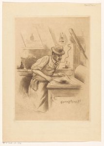 Impresor en su taller de Henri Boutet (possibly)