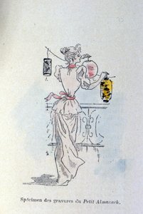 Una mujer con faroles de papel de Henri Boutet