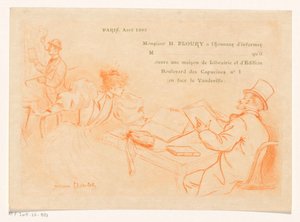 Anuncio de la creación de la librería y editorial de Henry Floury en París de Henri Boutet