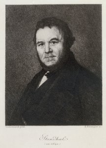 Retrato de Marie-Henri Beyle, llamado Stendhal de Henri Bérengier