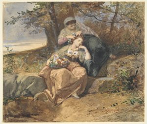 Dos mujeres de Henri Charles Antoine Baron