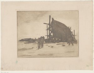 Barco en construcción