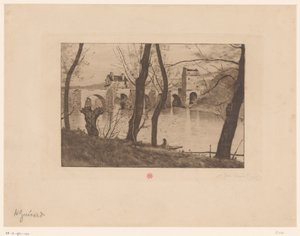 Vista del puente de Mantes-la-Jolie