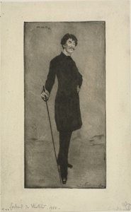 Retrato de Whistler de Henri Charles Guérard