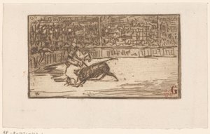 Torero en una plaza de Henri Charles Guérard