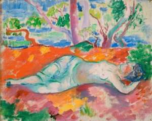 Caballera, mujer dormida de Henri Charles Manguin