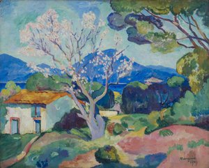 El almendro en flor, 1907 de Henri Charles Manguin